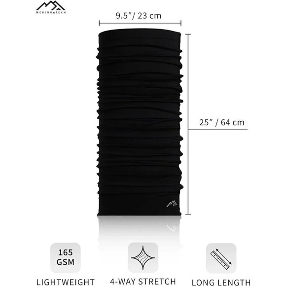 Unisex Lightweight Wool Ski Neck Gaiter Face Mask Neck Warmer scarf substitute - Picture 4 of 6